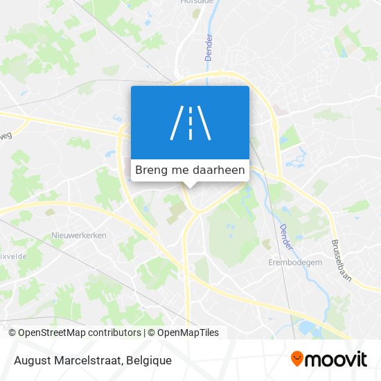 August Marcelstraat kaart