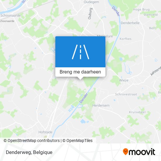Denderweg kaart