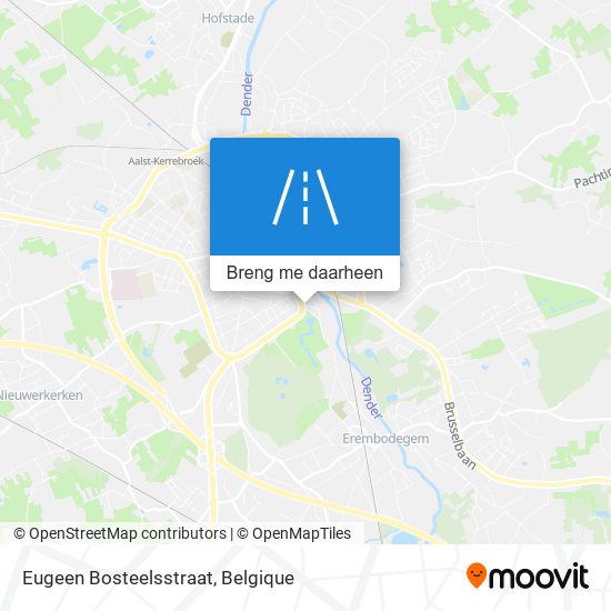 Eugeen Bosteelsstraat kaart