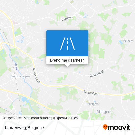 Kluizenweg kaart