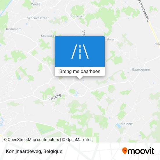 Konijnaardeweg kaart