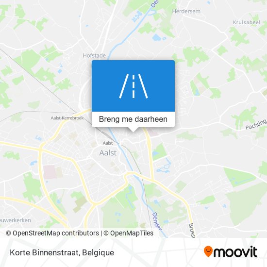 Korte Binnenstraat kaart