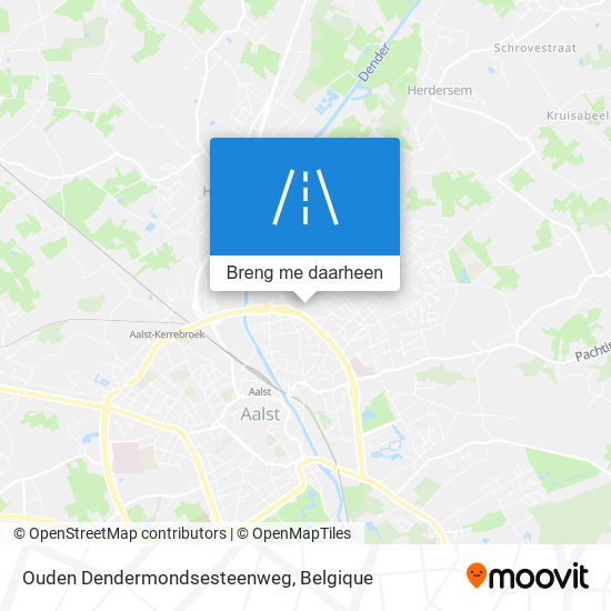 Ouden Dendermondsesteenweg kaart