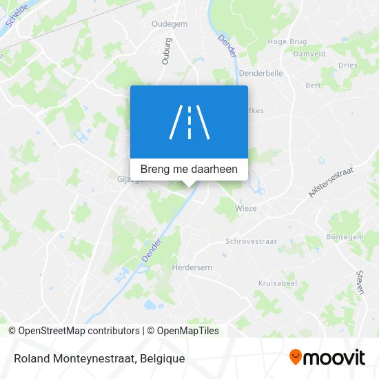 Roland Monteynestraat kaart