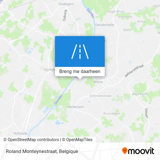 Roland Monteynestraat kaart