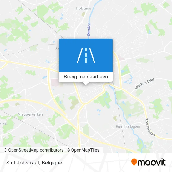 Sint Jobstraat kaart