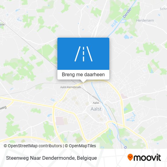 Steenweg Naar Dendermonde kaart