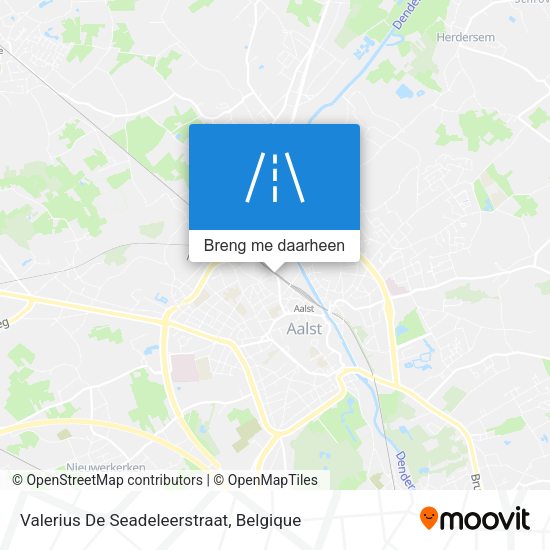Valerius De Seadeleerstraat kaart