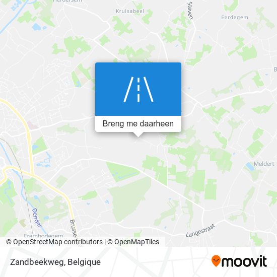 Zandbeekweg kaart