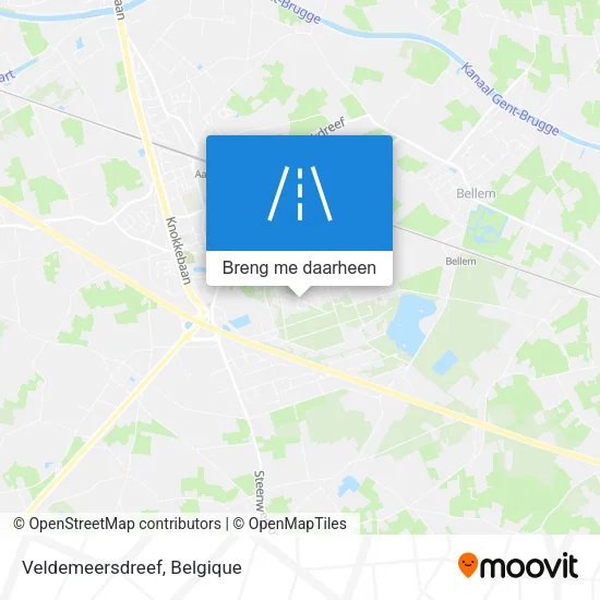Veldemeersdreef kaart