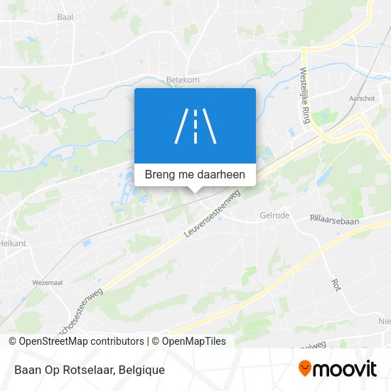Baan Op Rotselaar kaart