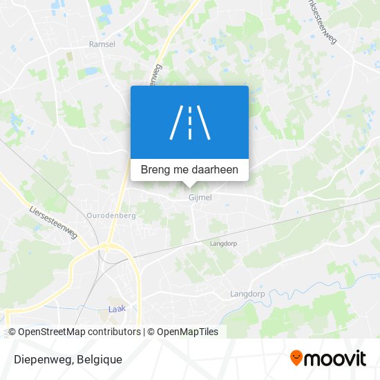 Diepenweg kaart