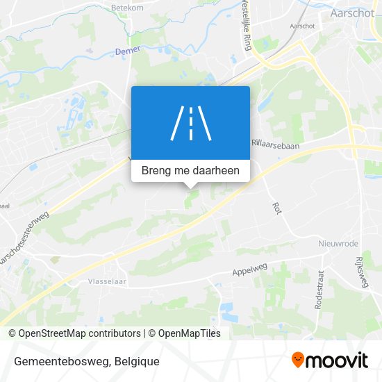 Gemeentebosweg kaart