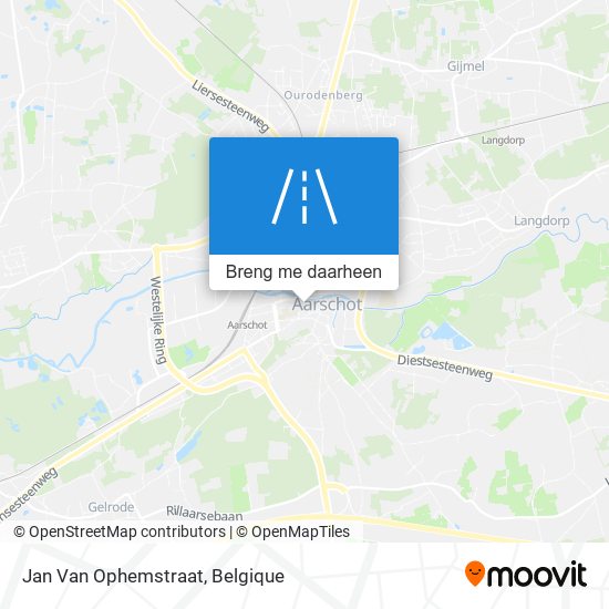 Jan Van Ophemstraat kaart