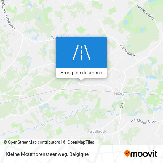 Kleine Mouthorensteenweg kaart