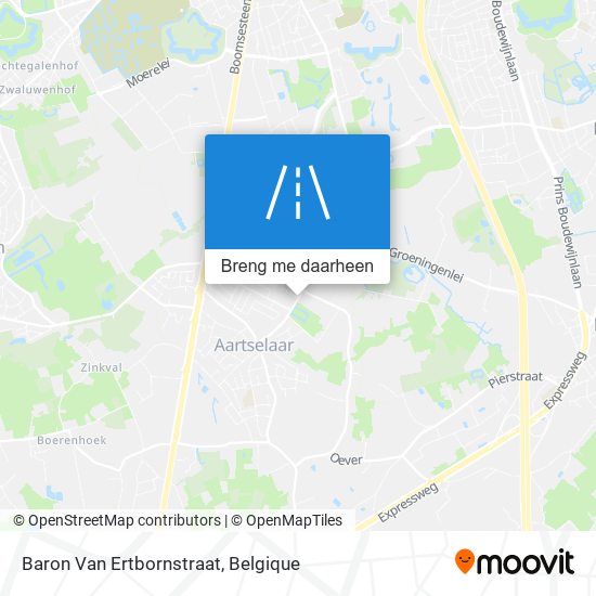 Baron Van Ertbornstraat kaart