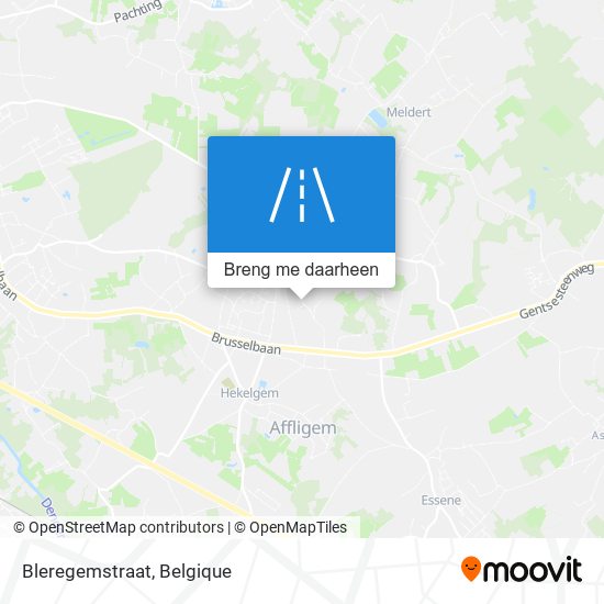 Bleregemstraat kaart