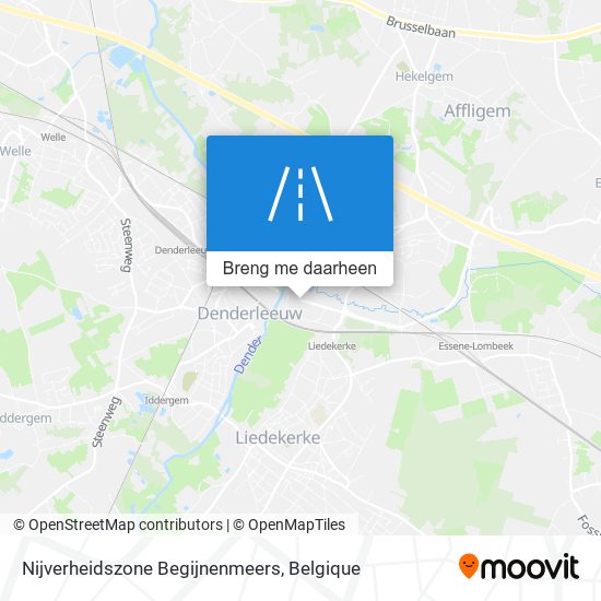 Nijverheidszone Begijnenmeers kaart