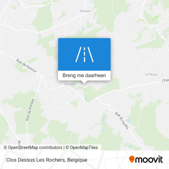Clos Dessus Les Rochers kaart