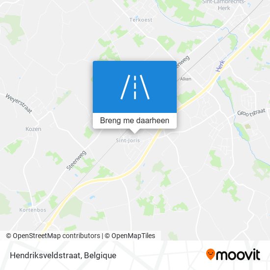 Hendriksveldstraat kaart