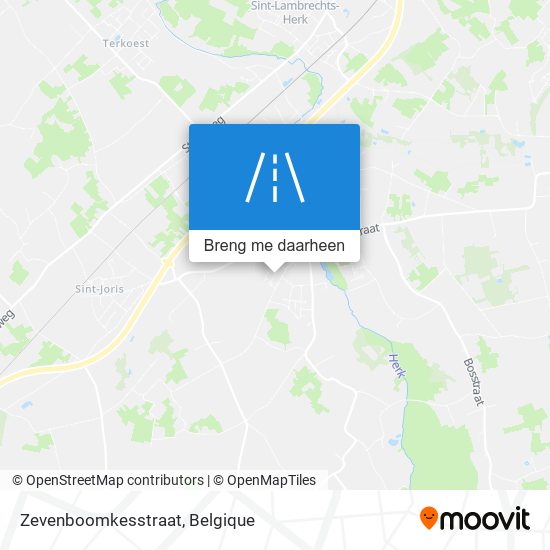 Zevenboomkesstraat kaart