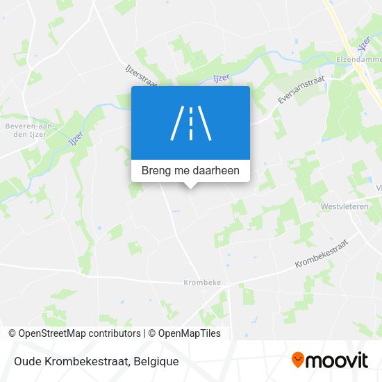 Oude Krombekestraat kaart
