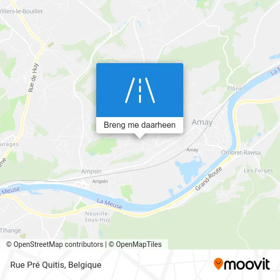Rue Pré Quitis kaart