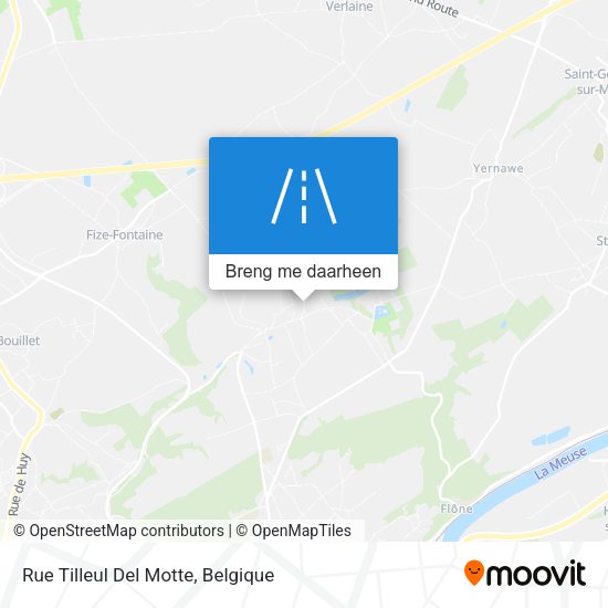 Rue Tilleul Del Motte kaart