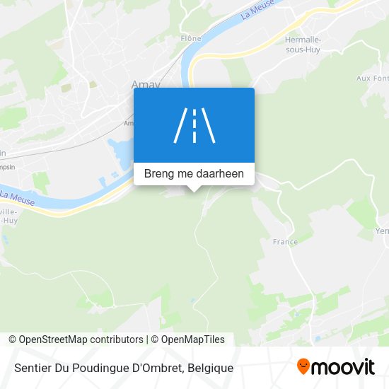 Sentier Du Poudingue D'Ombret kaart
