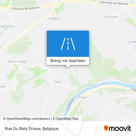 Rue Du Baty Driane kaart