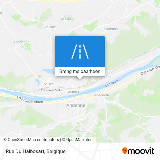 Rue Du Halbosart kaart