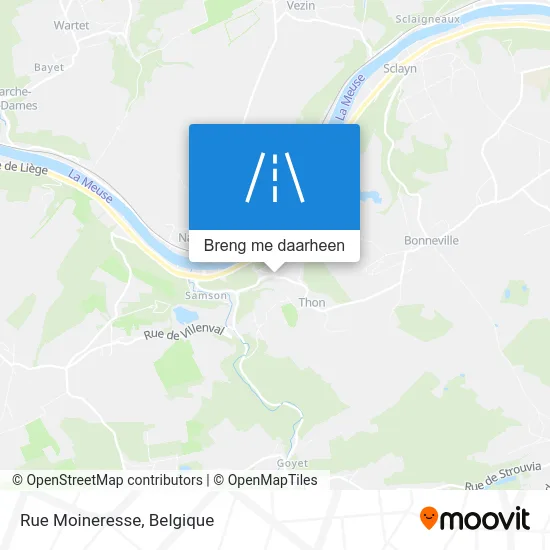 Rue Moineresse kaart