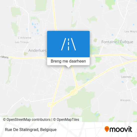 Rue De Stalingrad kaart