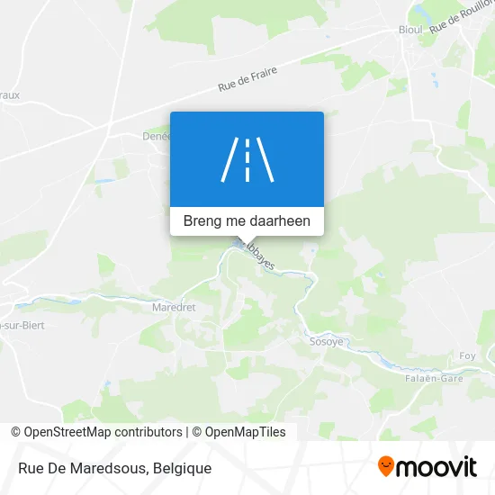 Rue De Maredsous kaart