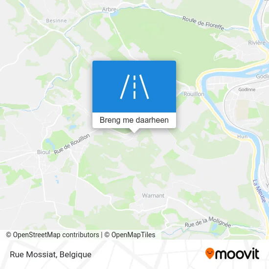 Rue Mossiat kaart