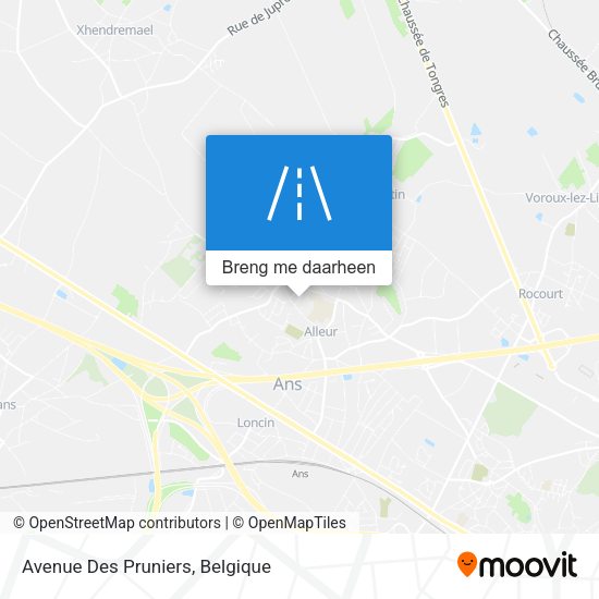 Avenue Des Pruniers kaart