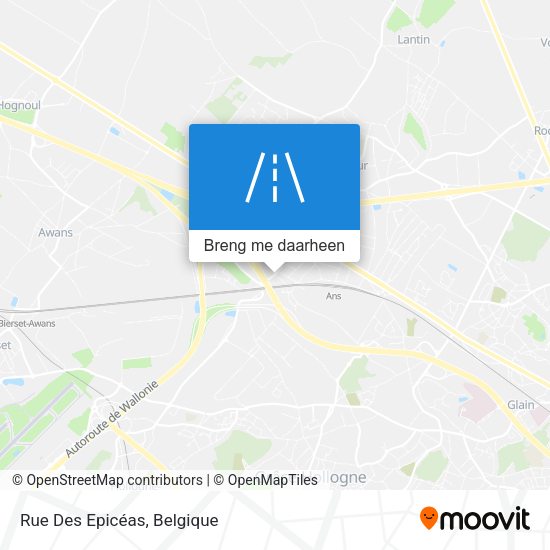 Rue Des Epicéas kaart