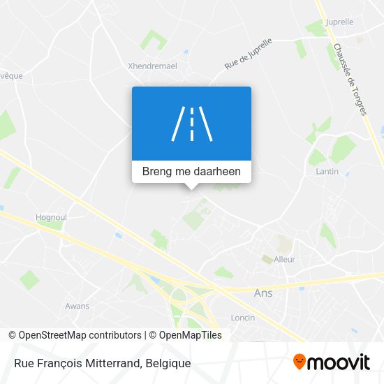 Rue François Mitterrand kaart