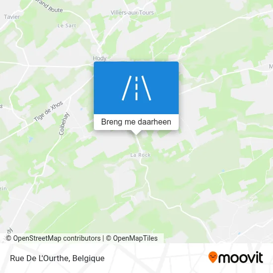 Rue De L'Ourthe kaart