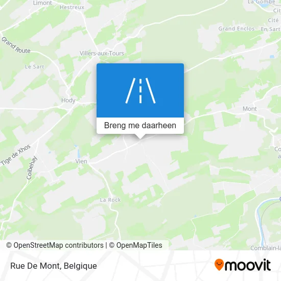 Rue De Mont kaart