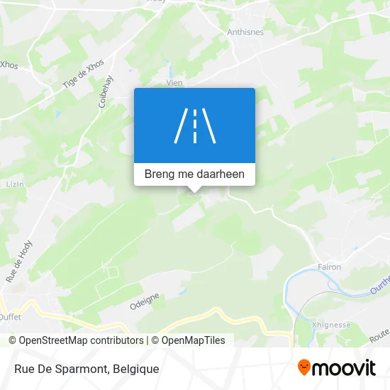 Rue De Sparmont kaart