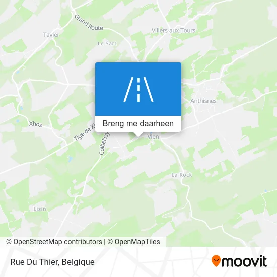 Rue Du Thier kaart