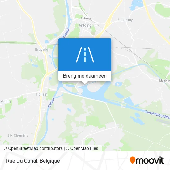 Rue Du Canal kaart