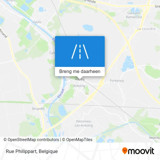 Rue Philippart kaart
