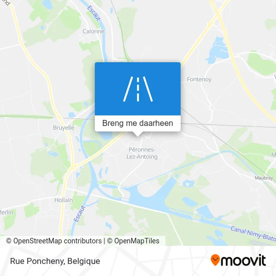 Rue Poncheny kaart