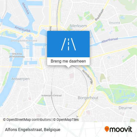 Alfons Engelsstraat kaart