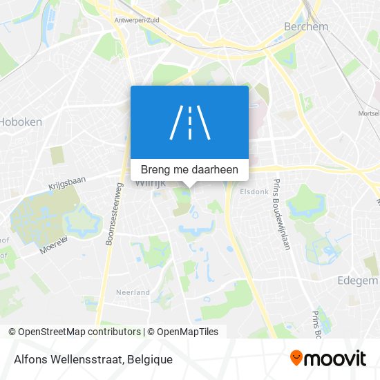 Alfons Wellensstraat kaart