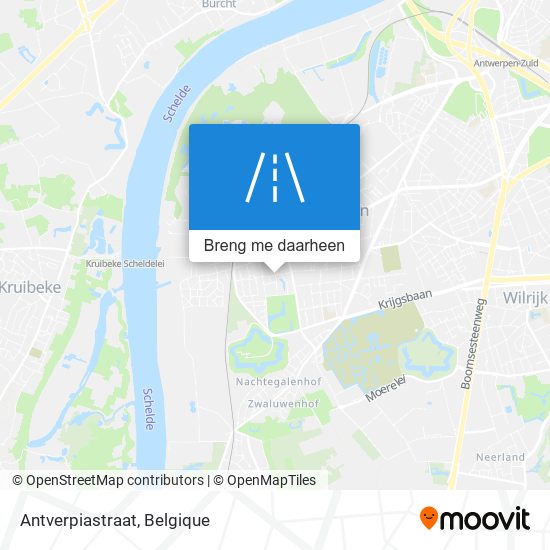 Antverpiastraat kaart
