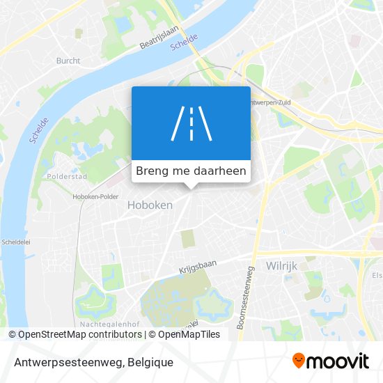 Antwerpsesteenweg kaart