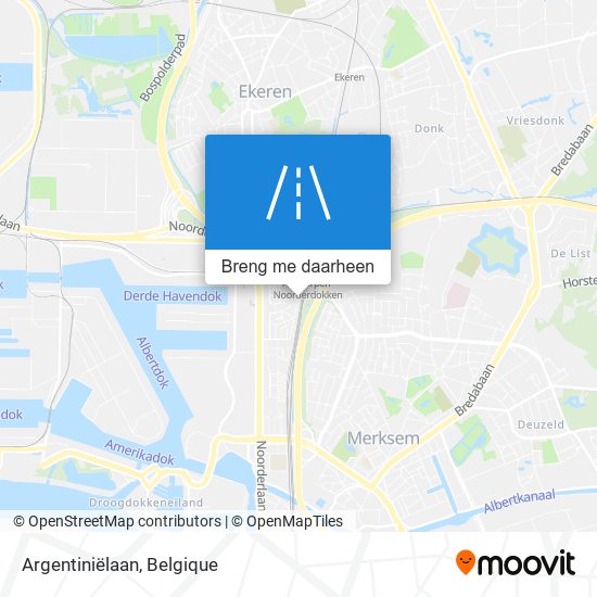 Argentiniëlaan kaart